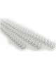 Metāla spirāles iesiešanai, 14,3 mm (9/16), 100gab., baltā krāsā