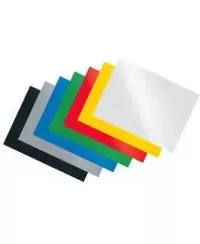 Įrišimo nugarėlės chromuotos, 250g/m2, 100vnt., geltonos sp.