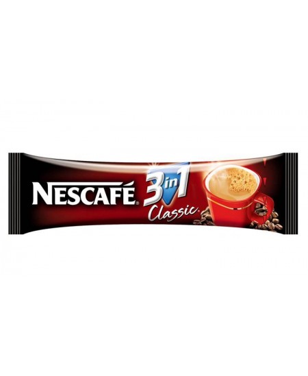 Šķīstošā kafija NESCAFE CLASSIC 3 in 1, 18 g.