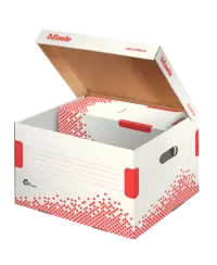 Archyvinė dėžė - konteineris ESSELTE, 367x263x325 mm, balta