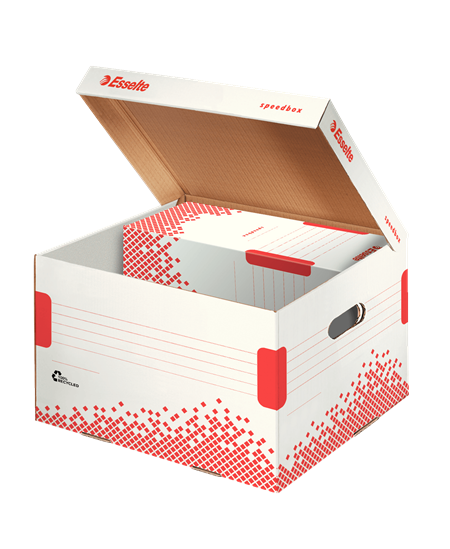 Archyvinė dėžė - konteineris ESSELTE, 433x263x364 mm, balta