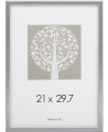 Foto rāmis, plastmasa, 21x30 cm (A4), sudraba