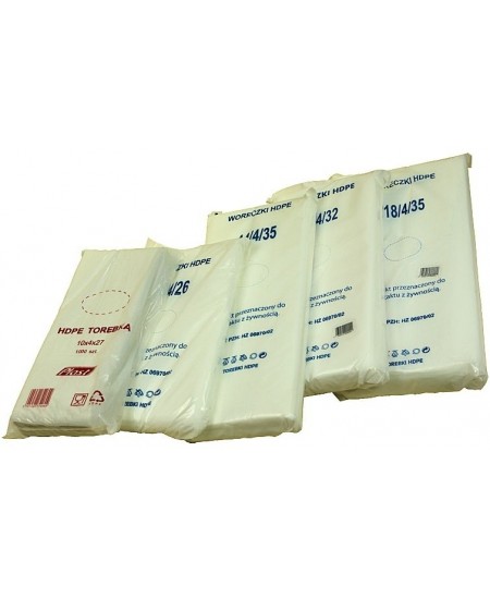 Pakavimo maišeliai 30x40cm, 1000vnt., HDPE