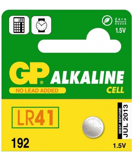 Baterija GP192 LR41/AG3, 1 gab.