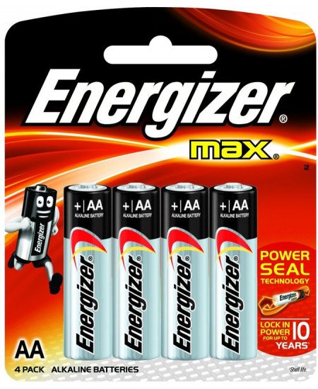 Baterijas ENERGIZER LR6 (AA), 4 gab.