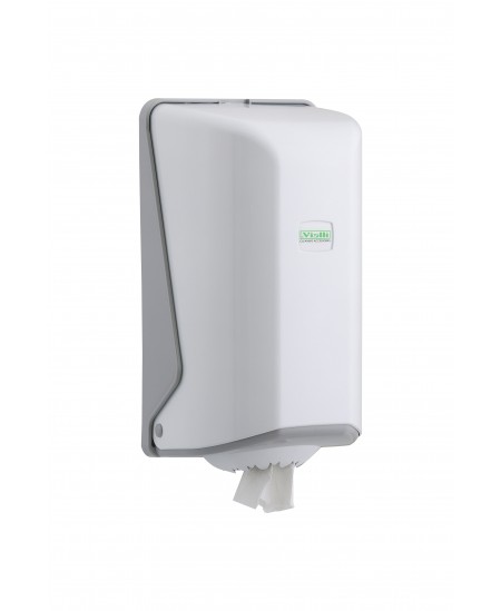 Papīra dvieļu ruļļu turētājs VIALLI Mini Centerfeed, balts