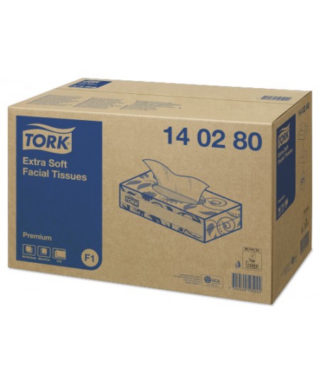 Kosmētiskās salvetes TORK Premium Extra Soft (F1), 140280, 2 loksnes, 100 gab.