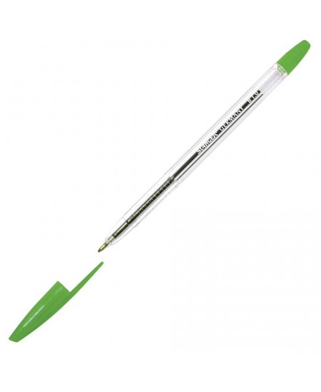 Lodīšu pildspalva STANGER Budget, 1 mm, zaļa