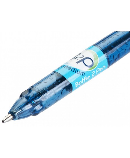 Ekoloģiska automātiska lodīšu pildspalva PILOT B2P, 1 mm, melna