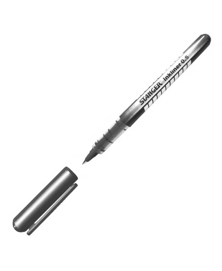 Pildspalva STANGER Rollerball liquid ink, 0.5 mm, melna