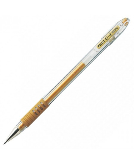 Gēla pildspalva PILOT G-1 Grip, 1/0.48 mm, zelta
