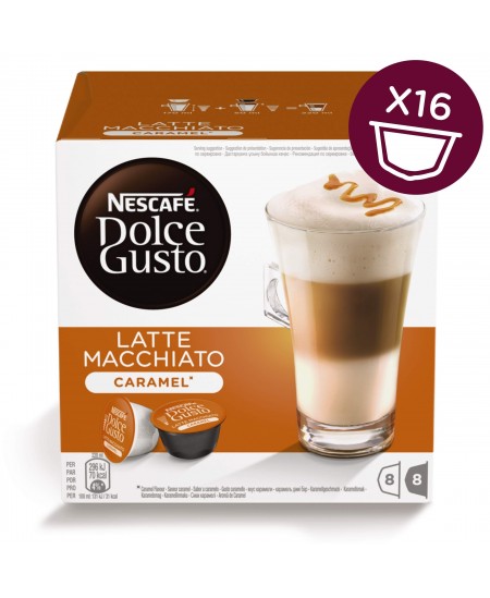 Kafijas kapsulas NESCAFE Dolce Gusto Latte Macchiato Caramel