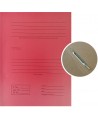 Kartona mape ar ātršuvēju un arhīva nosaukumu SM-LT, 300 mm, 300 g / m2, A4, sarkana