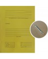 Kartona mape ar ātršuvēju un arhīva nosaukumu SM-LT, 300 mm, 300 g / m2, A4, dzeltena