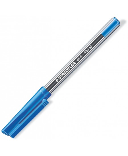Lodīšu pildspalva STAEDTLER STICK DOCUMENT 430 M, 0.5 mm, zila
