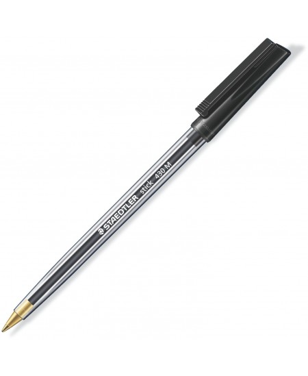 Lodīšu pildspalva STAEDTLER STICK DOCUMENT 430 M, 0.5 mm, melna
