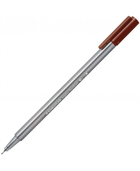 Pildspalva STAEDTLER TRIPLUS FINELINER, 0.3 mm, brūna