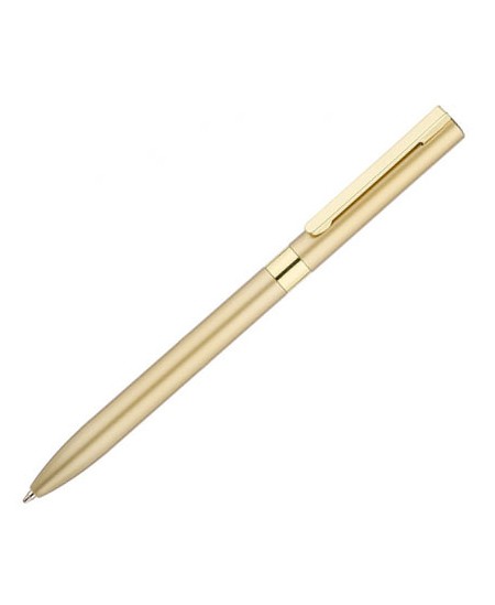 Grozāma gēla pildspalva GELLE, zelta krāsas korpuss, zila