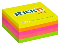 Lipnių lapelių kubas STICK´N Neon Mix, 76x76 mm, 400 lapelių