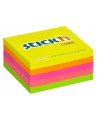 Līmlapiņu kubs STICK´N Neon Mix, 76x76 mm, 400 lapiņas