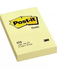 Lipnūs lapeliai Post-it®, 51x76 mm, 100 lapelių, geltoni