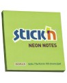 Līmlapiņas STICK´N, 76x76 mm, 100 lapiņas, spilgti zaļas