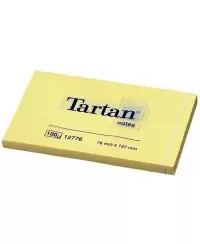 Lipnūs lapeliai TARTAN, 51x76 mm, 100 lapelių, geltoni