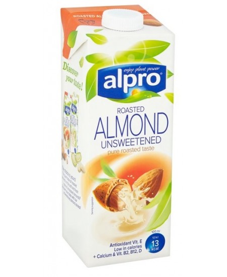 Dzēriens ALPRO, nesaldināts, ar grauzdētu mandeļu garšu, 1 l