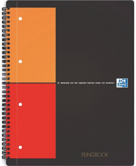 Sąsiuvinis darbo planavimui OXFORD FILING BOOK, A4+ formatas, 100 lapų, langeliais