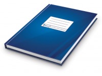 Kontorinė knyga ECO DARK BLUE, A4, 192 lapai, langeliais