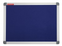 Tekstilinė skelbimų lenta MEMOBOARDS 120x90cm, aliuminiais rėmais, mėlynos sp.