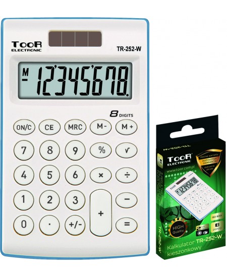 Kalkulators TOOR 252, 8 cipari