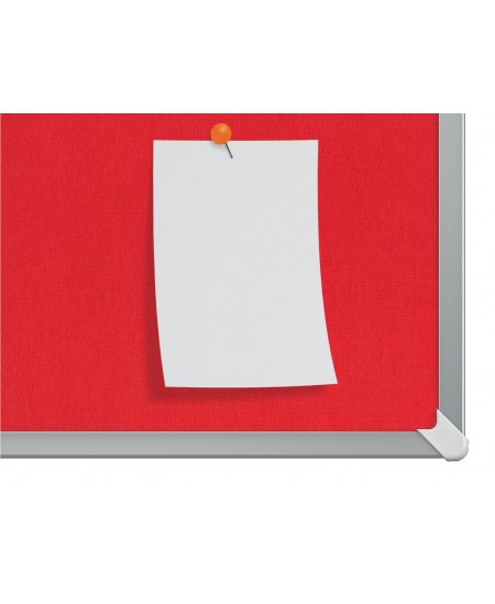 Paziņojumu tāfele NOBO, platekrāna, 122x69 cm, 55 , alumīnija rāmis, sarkana