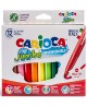 Flomāsteri CARIOCA Jumbo, biezi, 12 krāsas