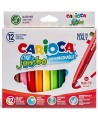 Flomāsteri CARIOCA Jumbo, biezi, 12 krāsas
