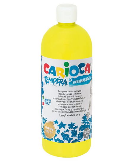 Guašas CARIOCA, 1000 ml, geltonas