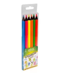 Spalvotų pieštukų rinkinys CRICCO, 6 ryškios neoninės spalvos