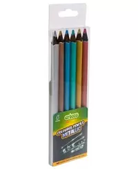 Spalvotų pieštukų rinkinys CRICCO, 6 metallic spalvos