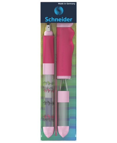 Rakstāmā spalva SCHNEIDER Base Kid kreiļiem, rozā un purpura krāsas korpuss
