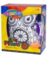 Krāsains spilvens COLORINO Pūce