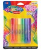 Krāsaina šķidrā līme COLORINO Rainbow, 6 spīdīgas krāsas
