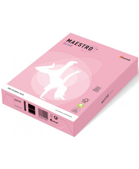 Krāsainais papīrs MAESTRO COLOR, 80 g/m2, A4, 500 lapas, rozā (Pink)