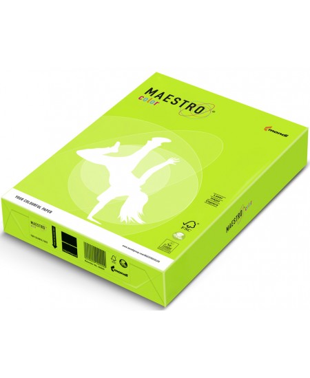 Krāsainais papīrs MAESTRO COLOR, 80 g/m2, A4, 500 lapas, neona zaļš (Neon Green)