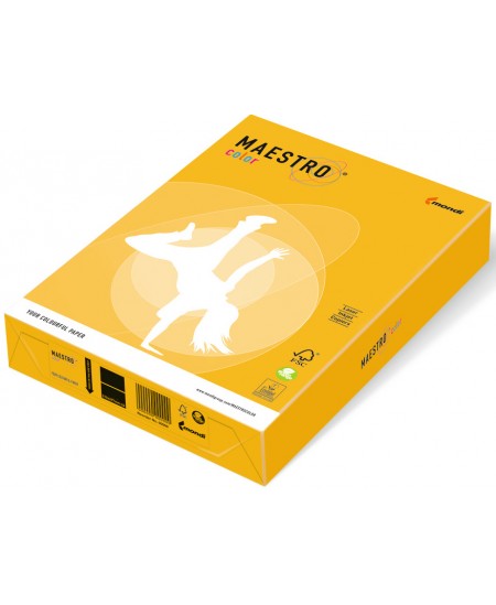 Krāsainais papīrs MAESTRO COLOR, 80 g/m2, A3, 500 lapas, saules dzeltens (Sun Yellow)