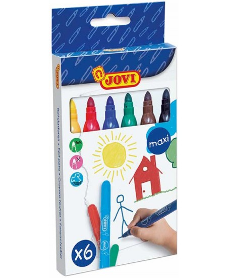 Flomāsteri JOVI MAXI. 6 krāsas