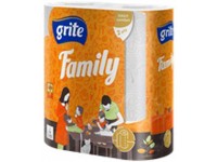 Virtuviniai popieriniai rankšluosčiai GRITE Family, 2 ritiniai