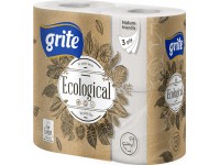 Buitinis tualetinis popierius GRITE Plius Ecological, 4 ritiniai