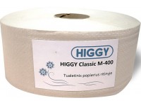 Tualetinis popierius ritinyje HIGGY Classic M-400, 1 ritinys