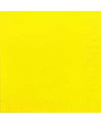 Stalo servetėlės LENEK, geltonos spalvos, 3 sluoksnių, 33x33 cm, 250 vnt.