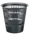 Atkritumu tvertne 12l, perforēta plastmasa, melna